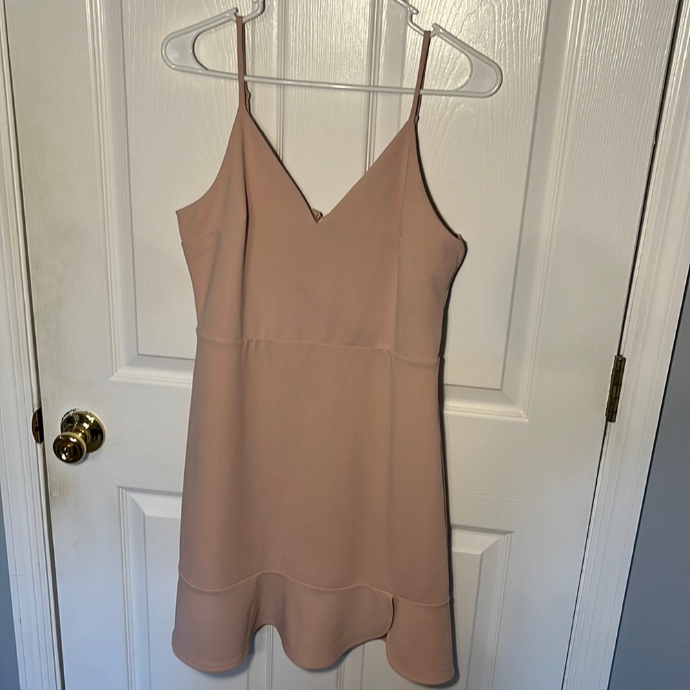blush pink cocktail dress